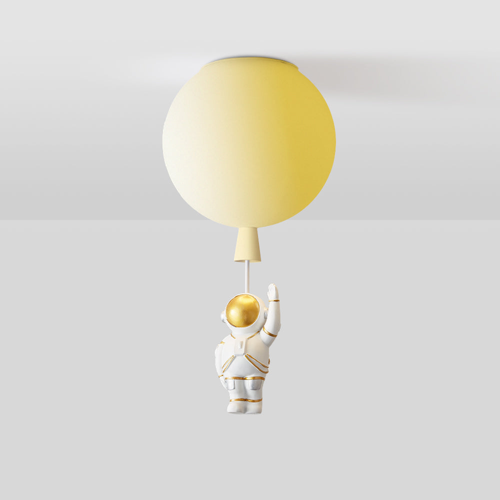 Moderne LED-Deckenleuchte Fateh Mond/Astronauten