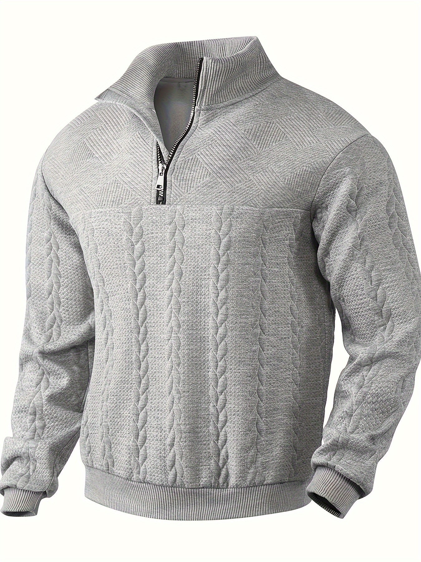 Alain™ –  Herren-Pullover aus Kaschmir mit Vintage-Reißverschluss