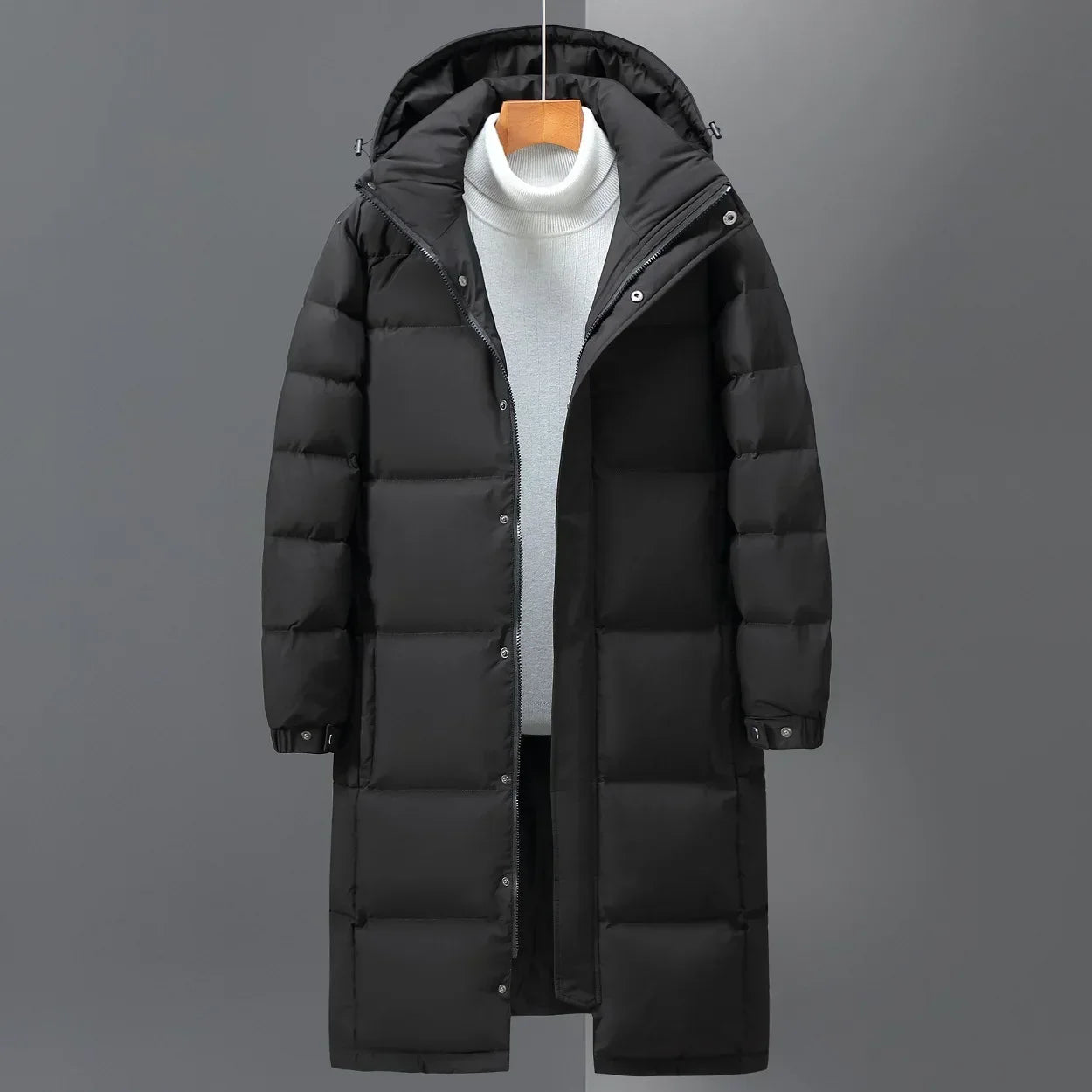 Amawinc Adrian Winter Doudoune Longue Pour Homme Avec Capuche Isolation Épaisse Pour Froid Extrême