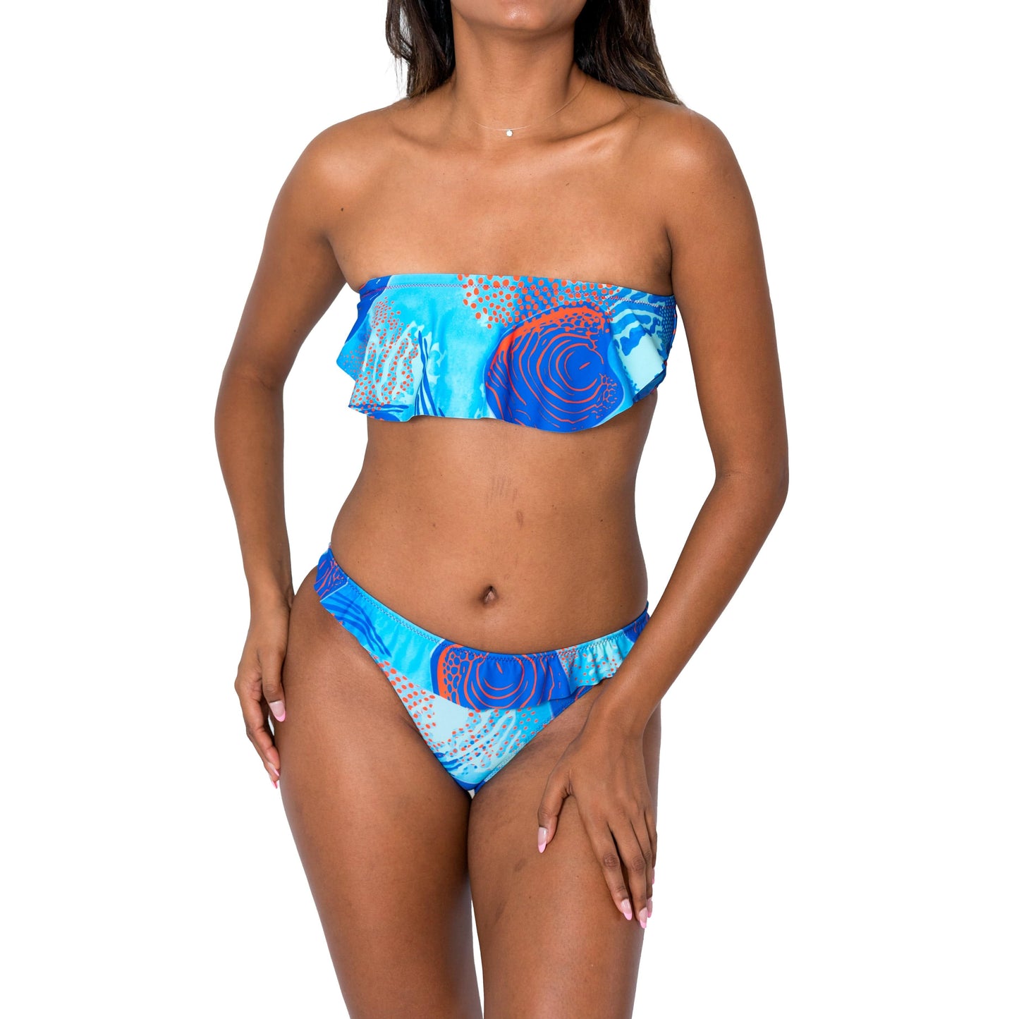 Bandeau Top with Ruffle Detail by Fudus