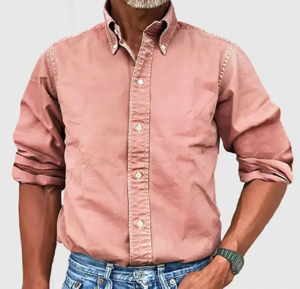 Chemise Homme Kaki Décontractée À Boutons Chase Par Amawinc Confort Quotidien Style Polyvalent Look Soigné