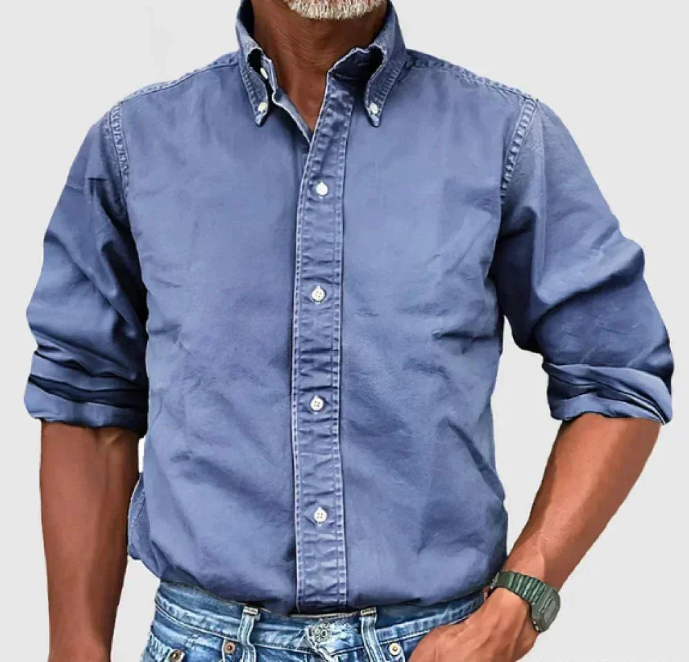 Chemise Homme Kaki Décontractée À Boutons Chase Par Amawinc Confort Quotidien Style Polyvalent Look Soigné