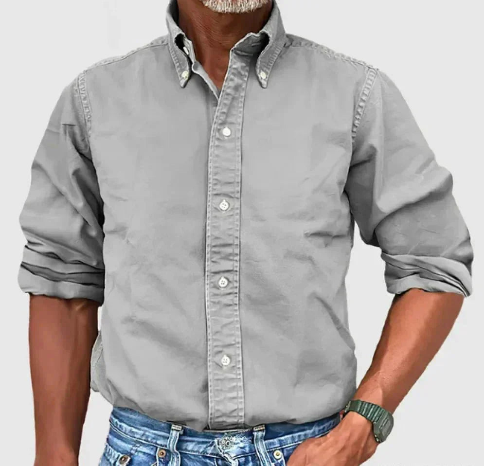 Chemise Homme Kaki Décontractée À Boutons Chase Par Amawinc Confort Quotidien Style Polyvalent Look Soigné