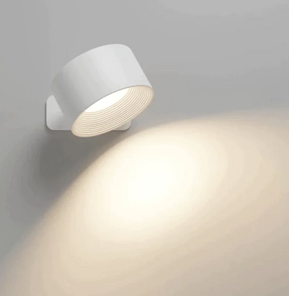 Lampe Murale Minimaliste Réglable Finition Mate Sans Fil Rechargeable Pour Éclairage Moderne