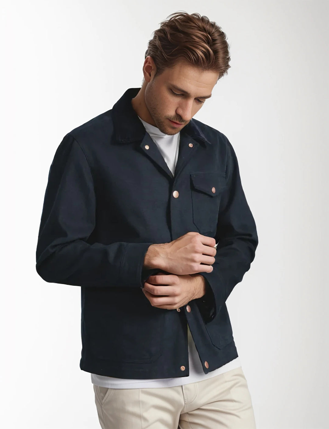 Veste Boutonnée Armand Classique Pour Homme À Coupe Décontractée Par Amawinc Polyvalente