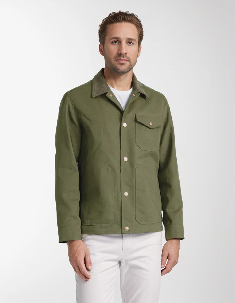 Veste Boutonnée Armand Classique Pour Homme À Coupe Décontractée Par Amawinc Polyvalente