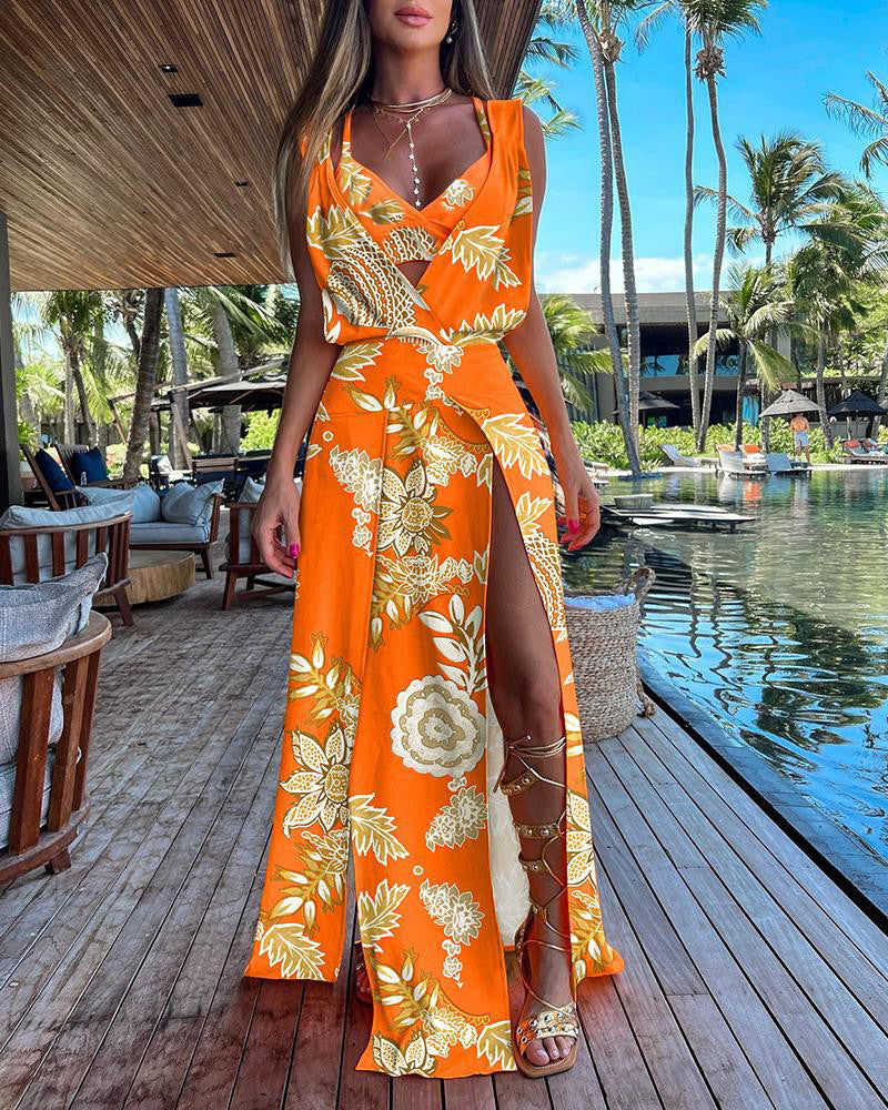 Fudus | Zweiteiliger Rückenausschnitt-Kleid
