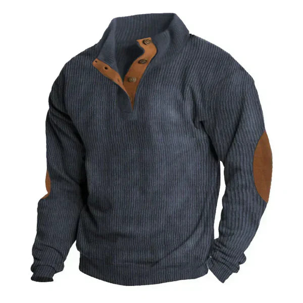 Veste À Capuche Patchwork Pour Homme Col Montant Décontractée Manches Longues Amawinc