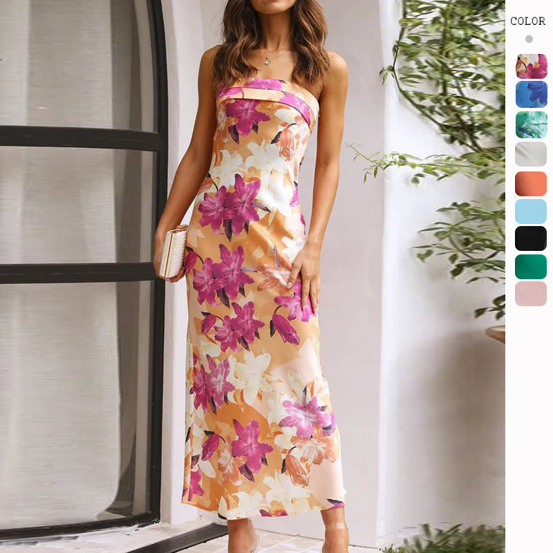 Fudus Satin Tube Dress