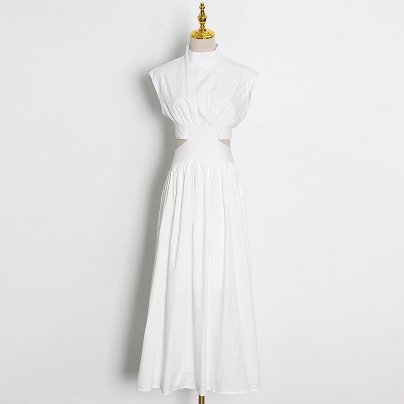 Fudus ärmelloses Kleid mit Stehkragen