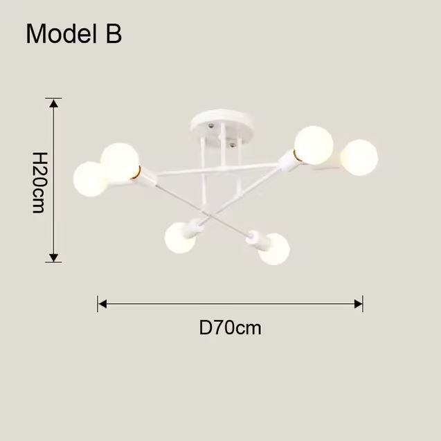 Aurøn Plafonnier LED Scandinave Moderne Pour Espaces Intimes Ouverts Ambiance Chaleureuse Avec Lumière LED Chaude Durable