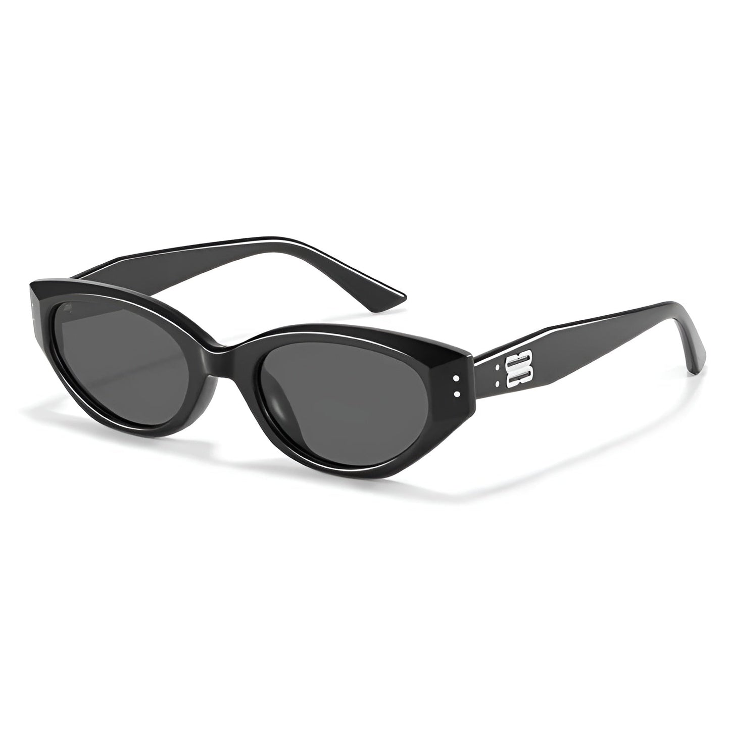 Lunettes De Soleil Polarisées Rome Cat Eye En Triacetate Avec Protection UV400 Et Fini Moderne Et Chic