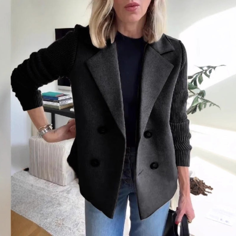 Veste Maille Velin Pull Doux Et Structuré Avec Double Maille Et Manches Extensibles Pour Un Port Enveloppant