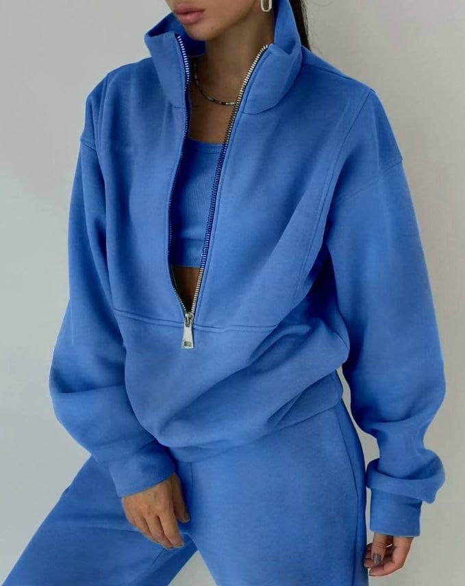 Grace Ensemble Deux Pièces Oversize Décontracté Pour Femmes Confort Et Style Urbain Quotidien