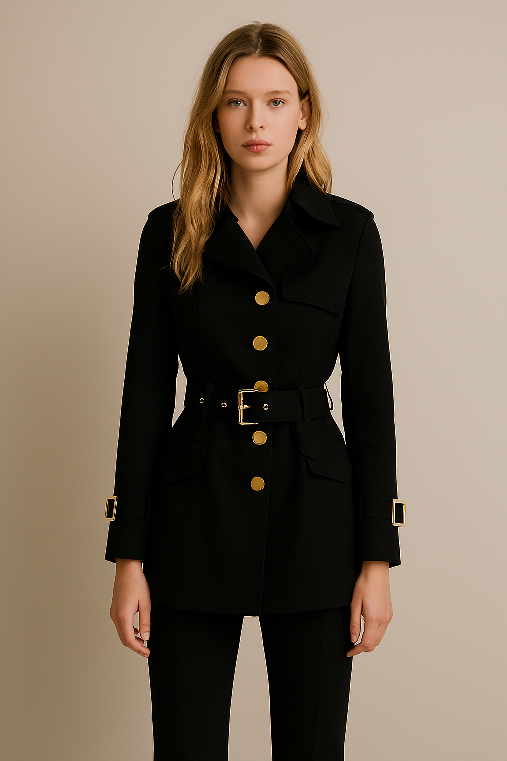 Manteau Trench Court Classique Pour Femme Chic et Polyvalent Pour Toutes Saisons