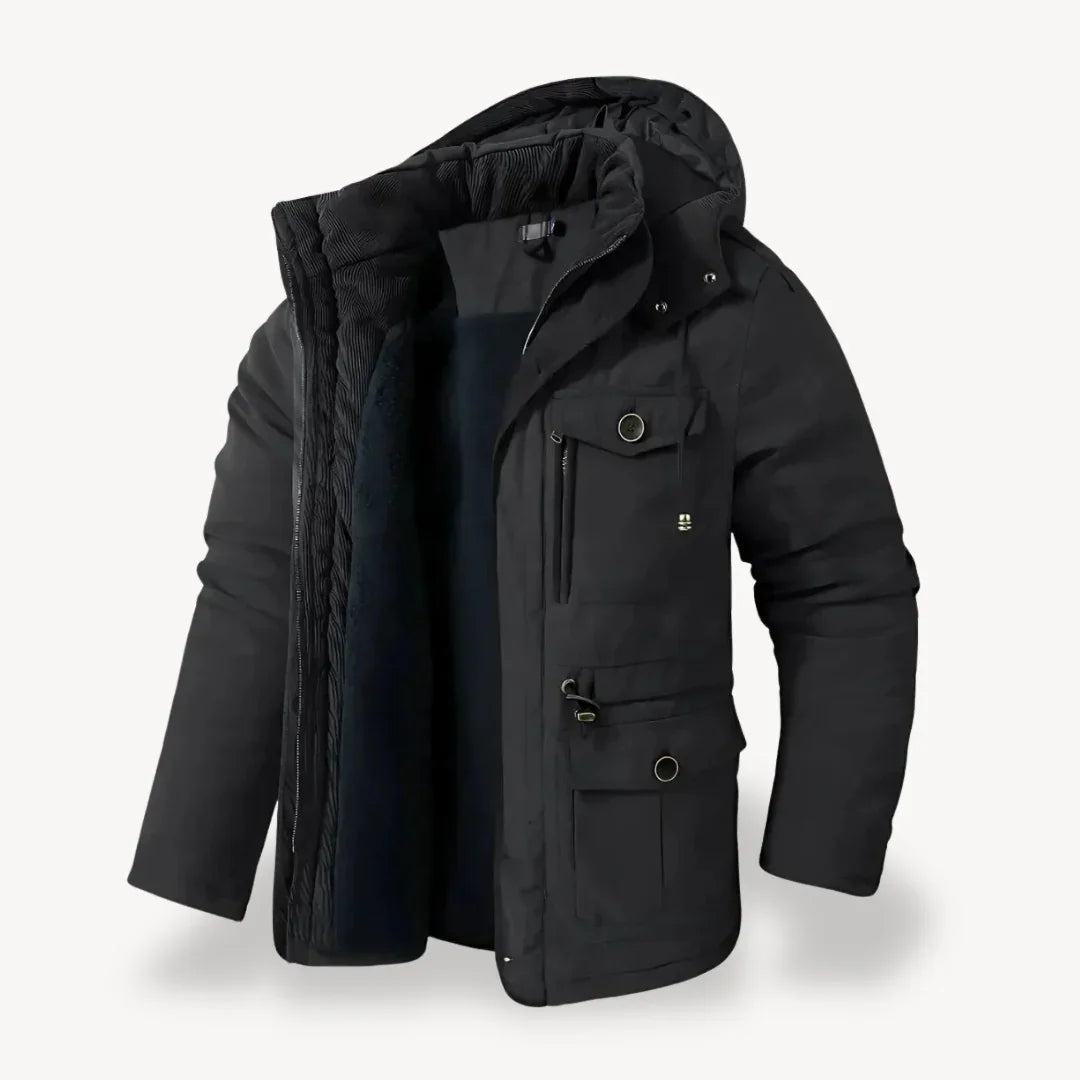 Amawinc Anthony Veste Hivernale Pour Homme Robuste Avec Capuche Et Poches Nombreuses Pour Conditions Météorologiques
