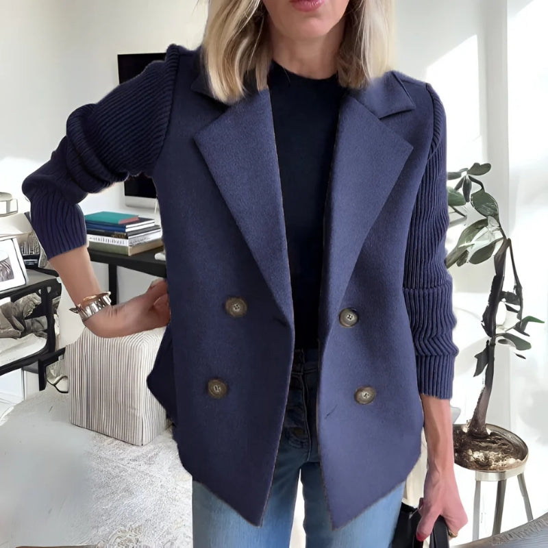 Veste Maille Velin Pull Doux Et Structuré Avec Double Maille Et Manches Extensibles Pour Un Port Enveloppant