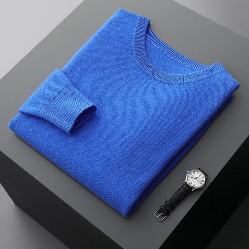Amawinc Pull Tricot Homme Manches Longues Confort Raffiné Pour Tous Les Jours Et La Superposition
