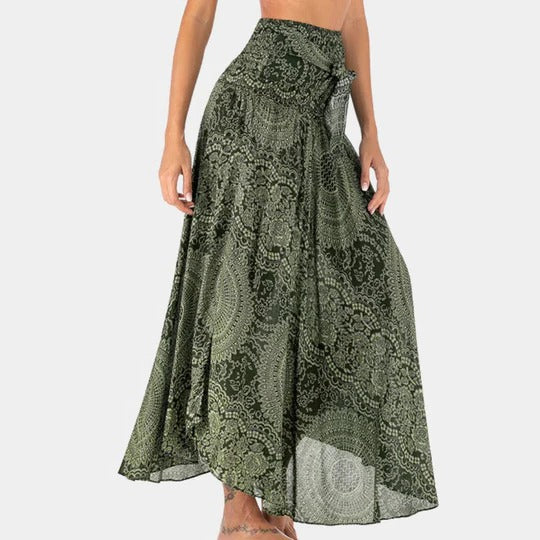 Jupe Maxi Bohème Pour Femmes À Silhouette Décontractée Et Fluide Facile À Porter Et Confortable