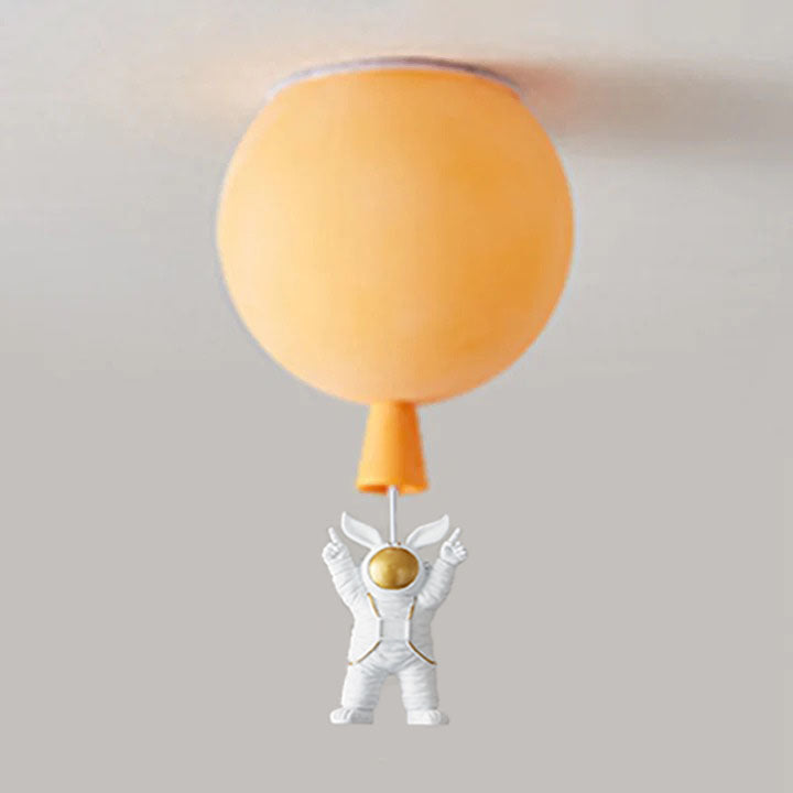 Moderne LED-Deckenleuchte Fateh Mond/Astronauten