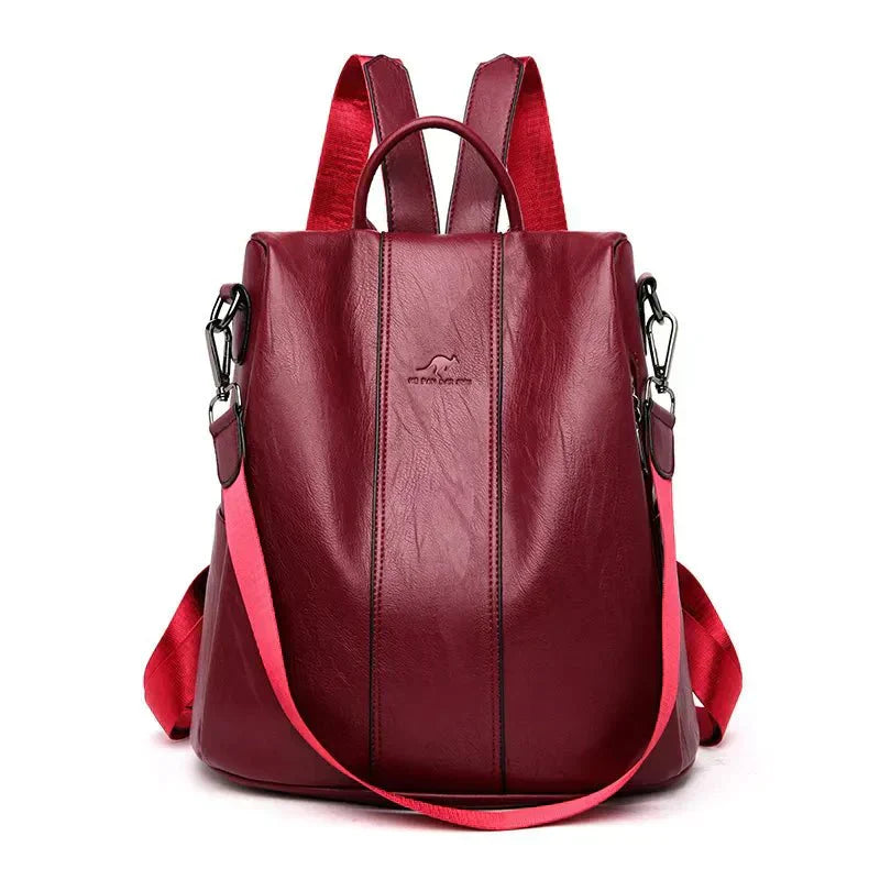 Amawinc Serenity Sac À Dos Convertible En Cuir Vegan Sac À Main Polyvalent Jour Et Nuit