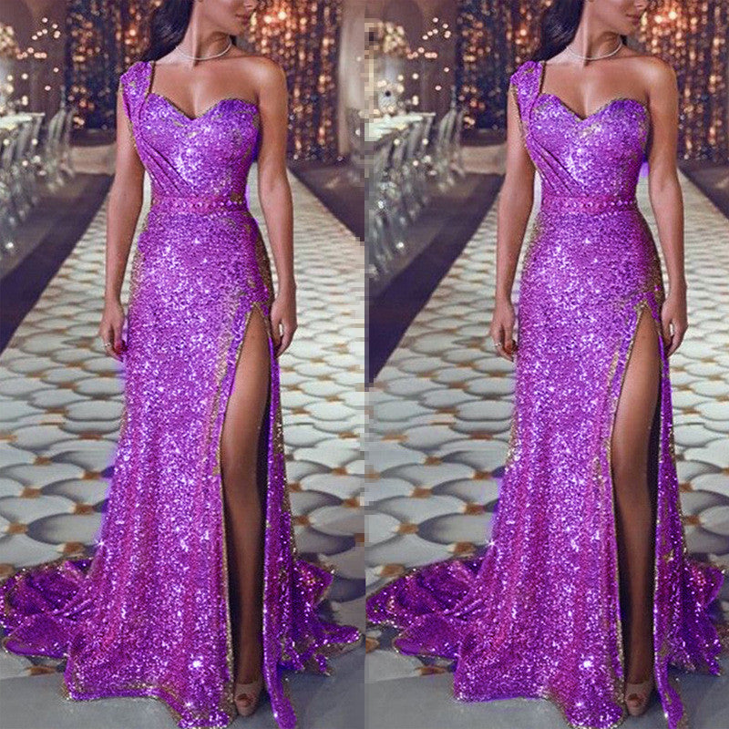 Fudus asymmetrisches ärmelloses Bronzing-Wickelkleid