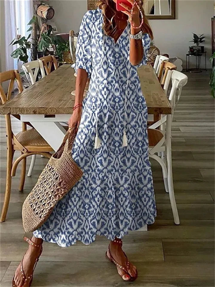 Riley Robe Maxi Florale Amawinc Silhouette Légère Et Féminine Idéale Pour Étés Décontractés Et Sorties Bord De Mer