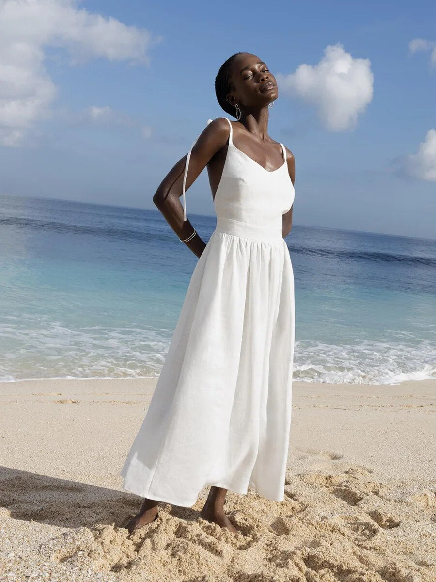 Damen Sommerkleid aus Leinen von Fudus