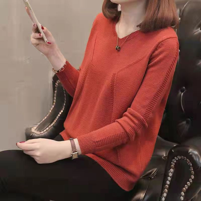 Damenoberteil Durian Winterpullover mit V-Ausschnitt