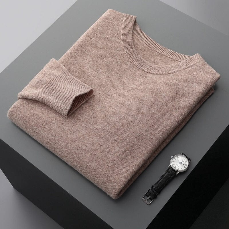 Amawinc Pull Tricot Homme Manches Longues Confort Raffiné Pour Tous Les Jours Et La Superposition