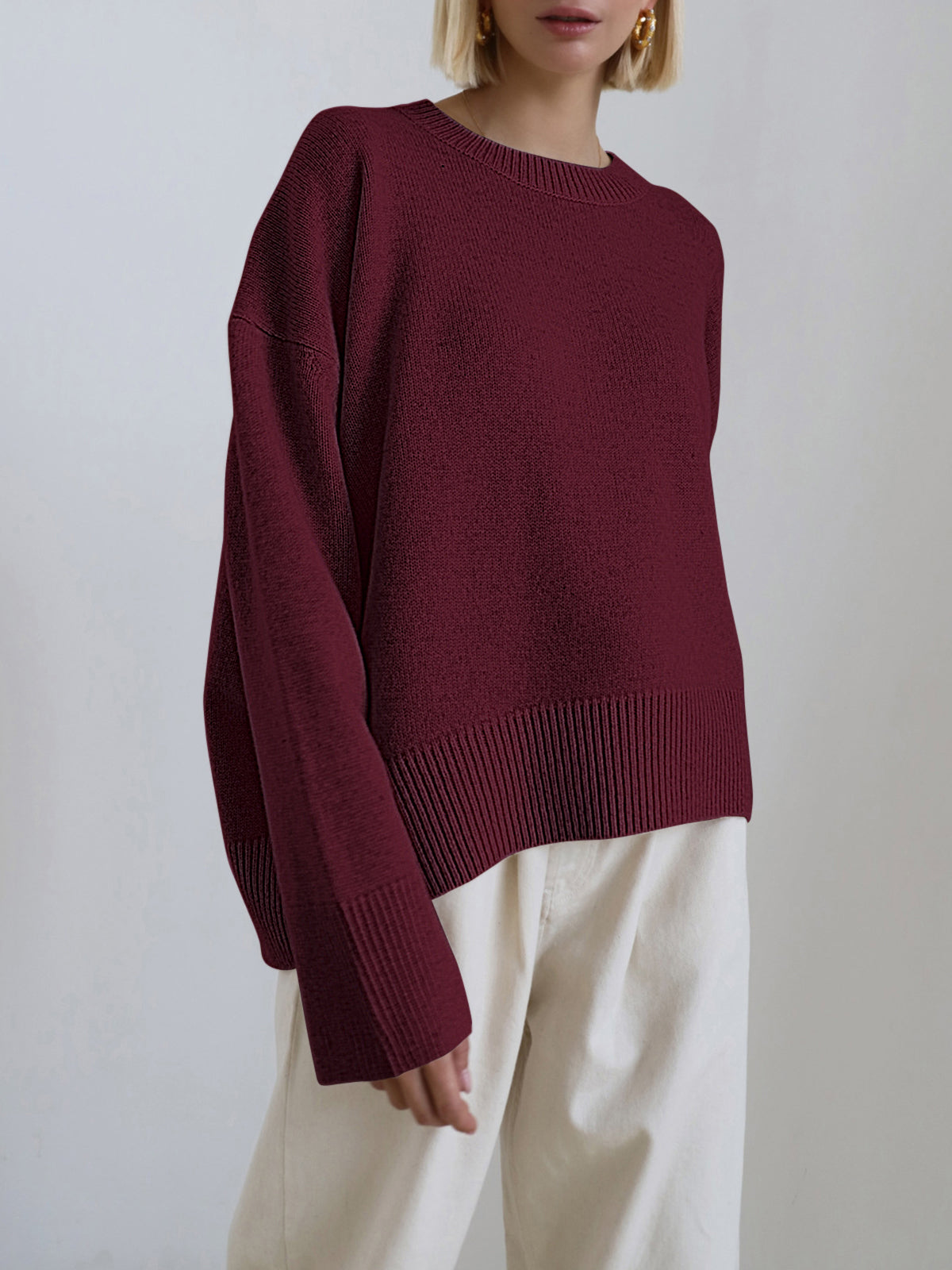 Pull Oversize Candyfloss En Maille Confortable Pour Loisirs Style Décontracté Quotidien