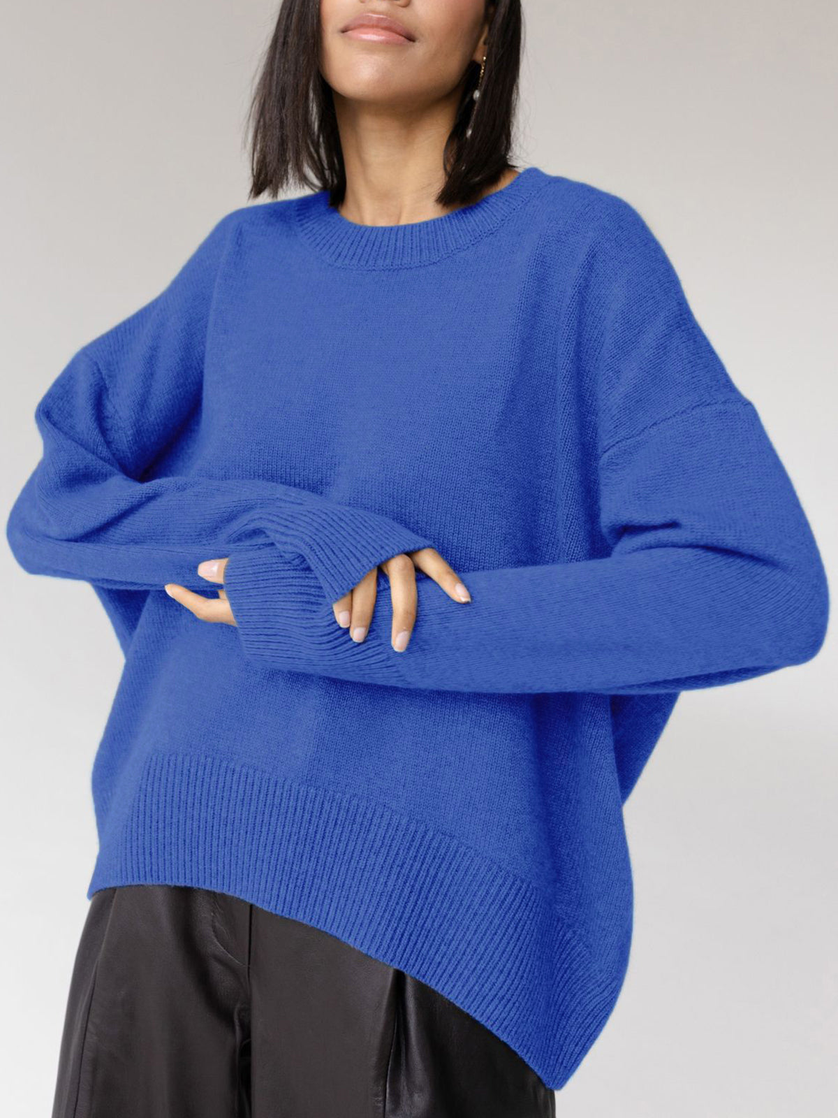 Pull Oversize Candyfloss En Maille Confortable Pour Loisirs Style Décontracté Quotidien