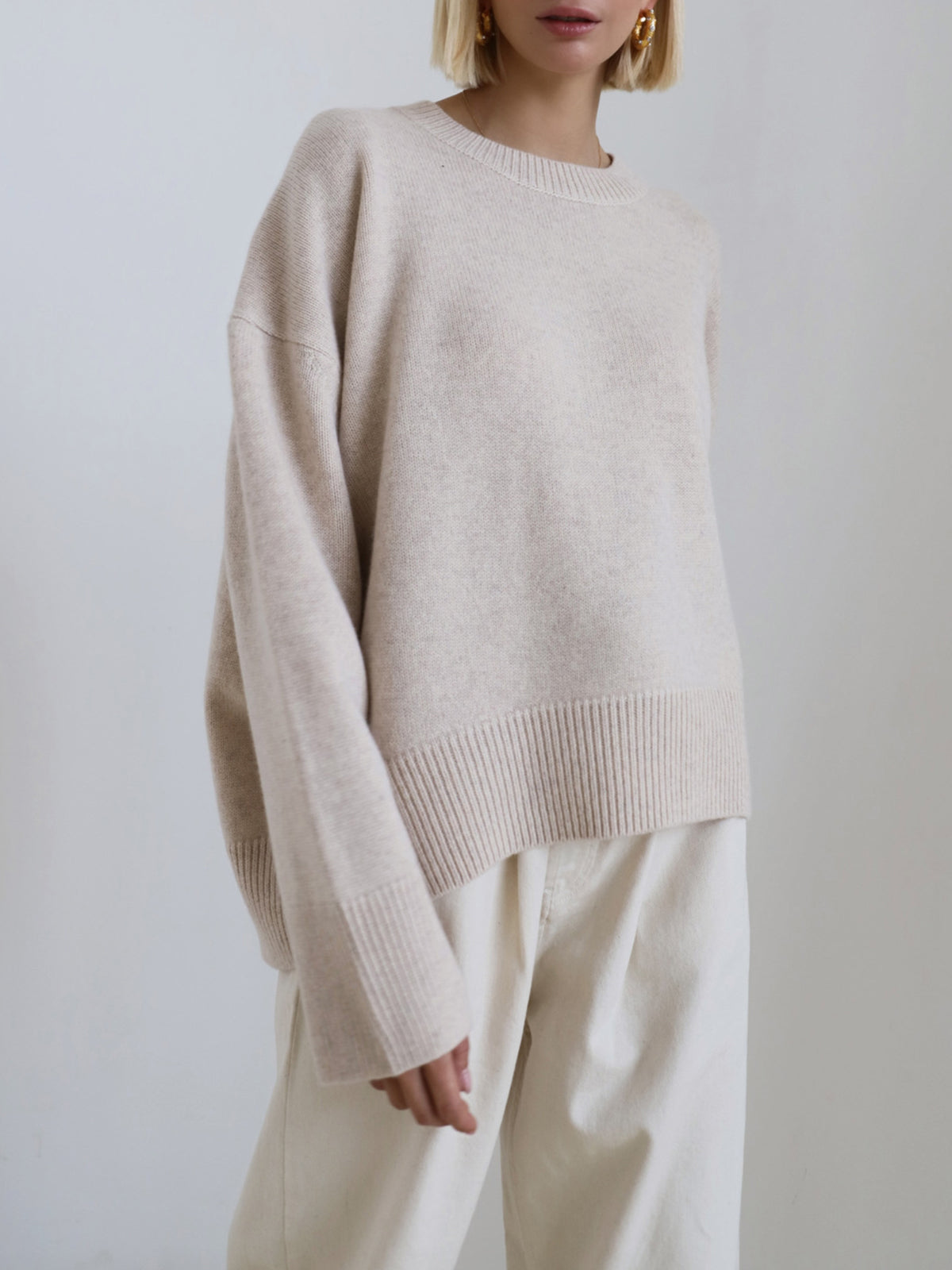 Pull Oversize Candyfloss En Maille Confortable Pour Loisirs Style Décontracté Quotidien