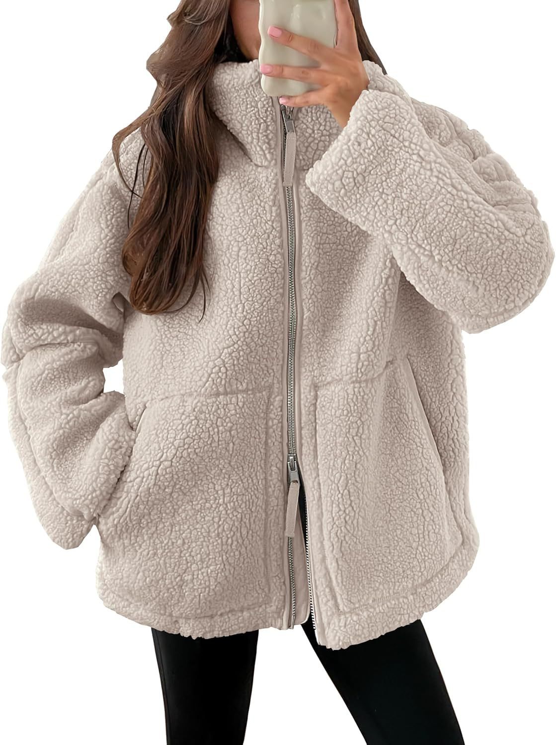 Veste Zip Pour Femme En Laine Mélangée Chaude Et Confortable Avec Coupe Moderne Indispensable Pour L Hiver