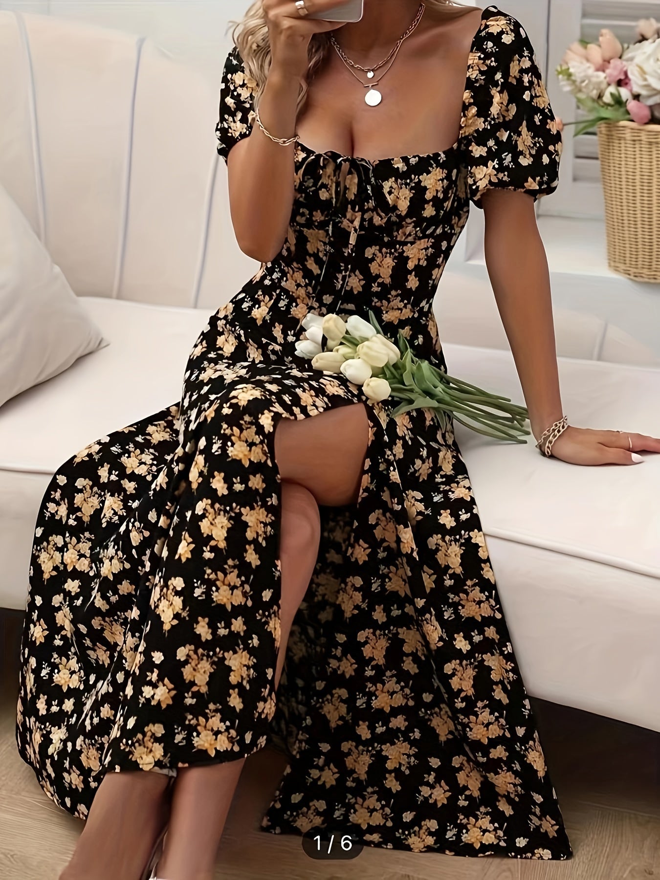 Sophie Blumenprintkleid von Fudus