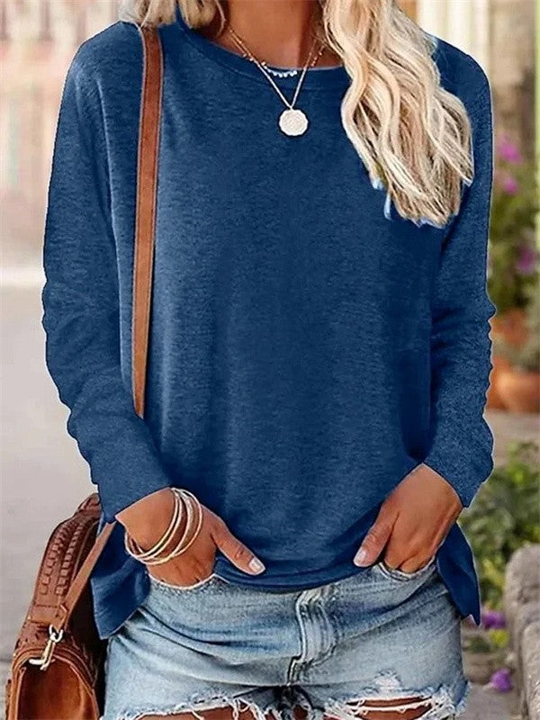 Blouse Femme Tricot Doux Coupe Décontractée Manches Longues Col Rond Nordisk-Flair Vêtement Décontracté