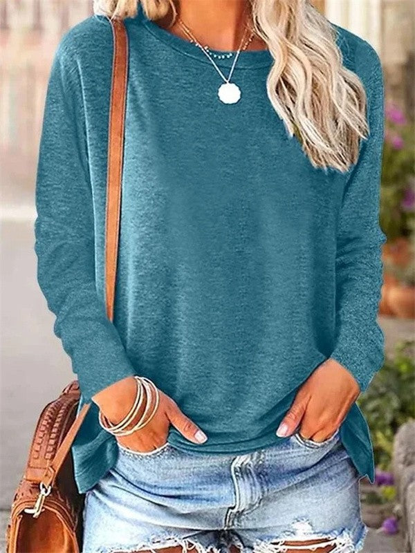 Blouse Femme Tricot Doux Coupe Décontractée Manches Longues Col Rond Nordisk-Flair Vêtement Décontracté