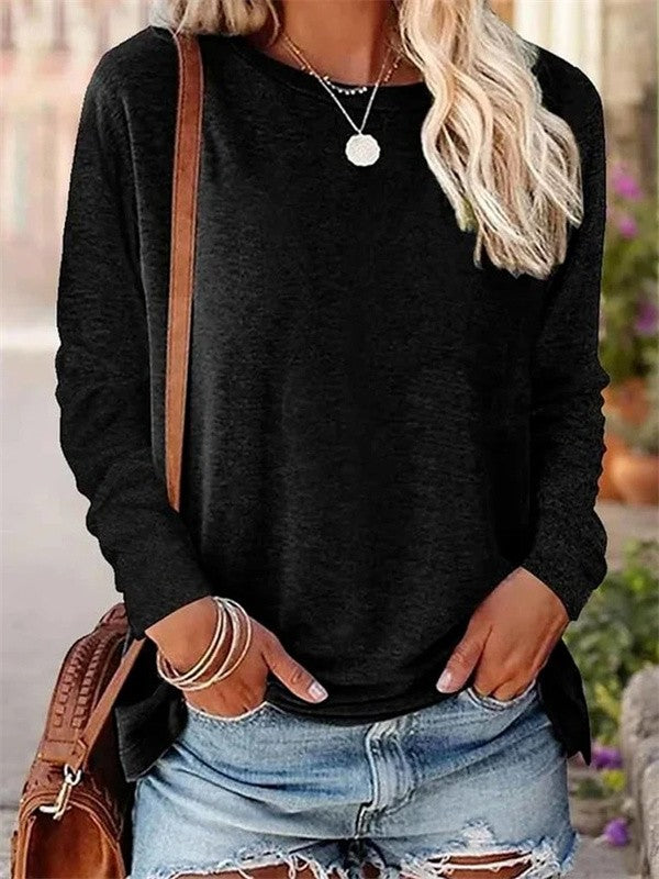 Blouse Femme Tricot Doux Coupe Décontractée Manches Longues Col Rond Nordisk-Flair Vêtement Décontracté