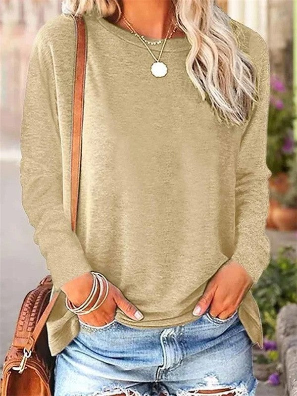 Blouse Femme Tricot Doux Coupe Décontractée Manches Longues Col Rond Nordisk-Flair Vêtement Décontracté