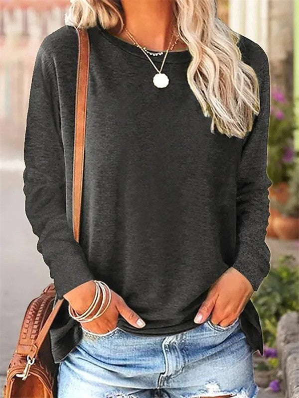 Blouse Femme Tricot Doux Coupe Décontractée Manches Longues Col Rond Nordisk-Flair Vêtement Décontracté
