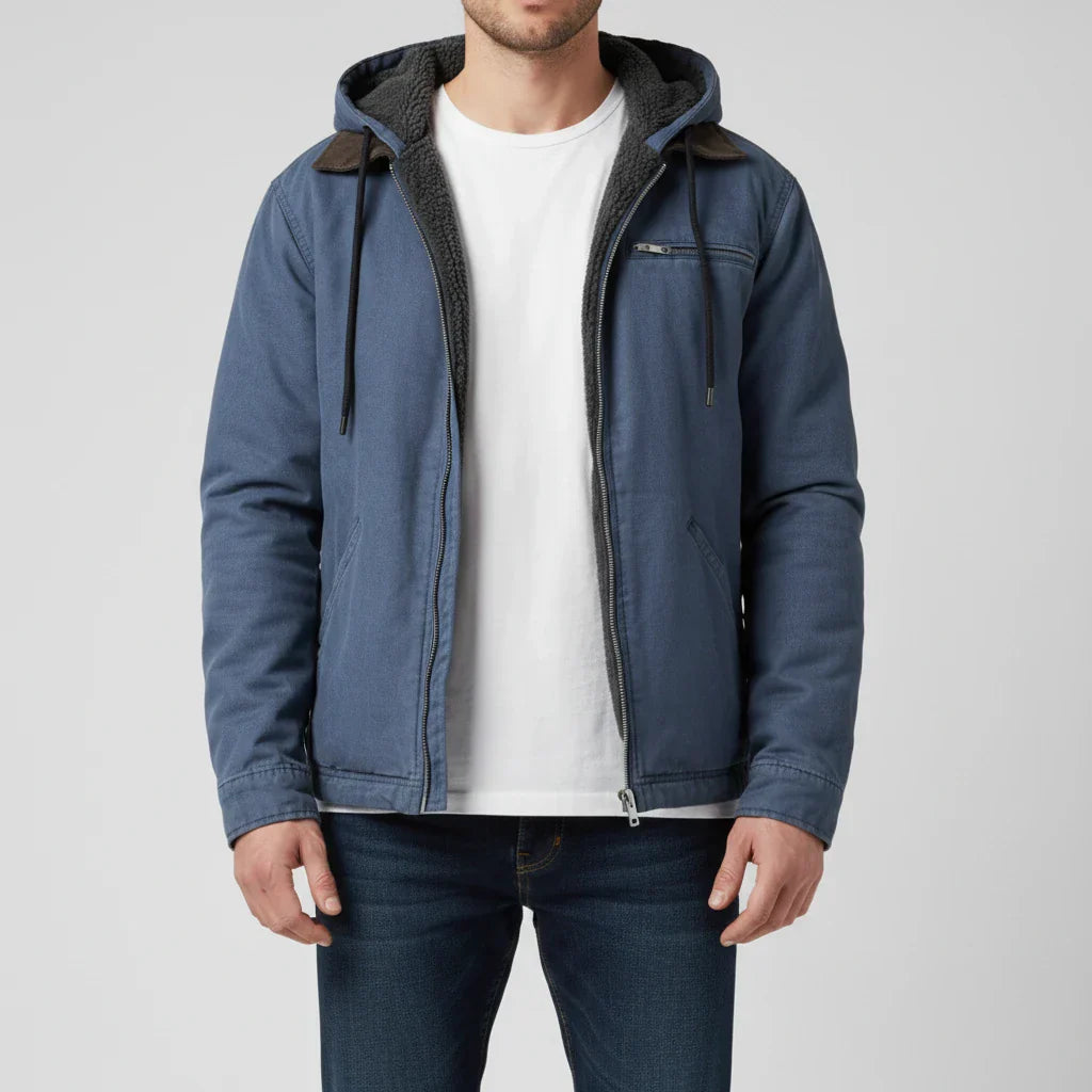 Veste À Capuche Zippée Pour Homme Amawinc Douillette Avec Poche Poitrine Et Cordon Ajustable