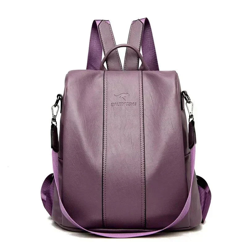 Léna Sac À Dos Convertible En Cuir Vegan Élégant Pour Femme Active Alliant Style Praticité Et Polyvalence