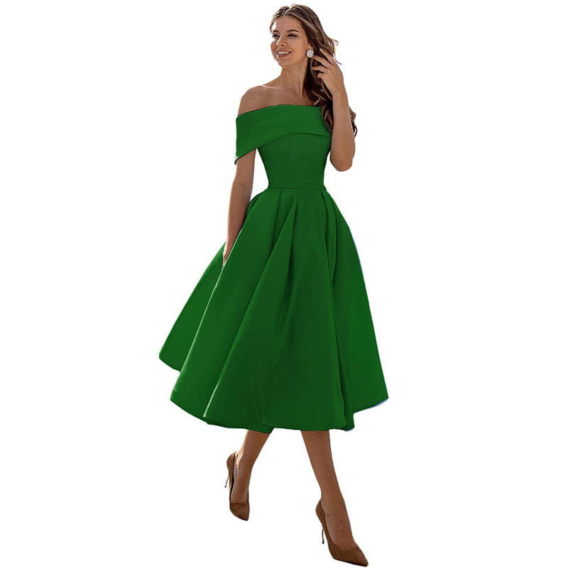 Satin-Partykleid von Fudus: modisch, lässig, trägerlos
