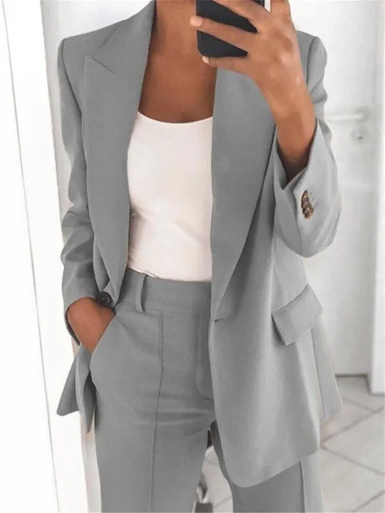Avelena Damen Blazer: Eleganter Anzug mit perfekter Passform