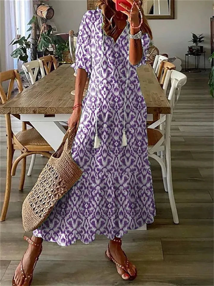 Riley Robe Maxi Florale Amawinc Silhouette Légère Et Féminine Idéale Pour Étés Décontractés Et Sorties Bord De Mer