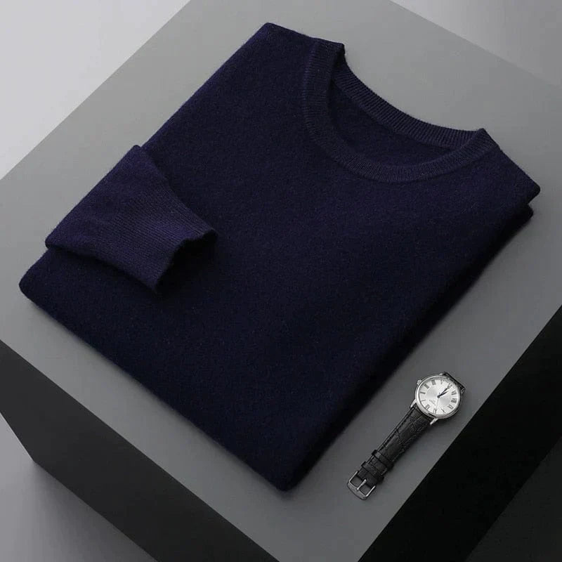 Amawinc Pull Tricot Homme Manches Longues Confort Raffiné Pour Tous Les Jours Et La Superposition