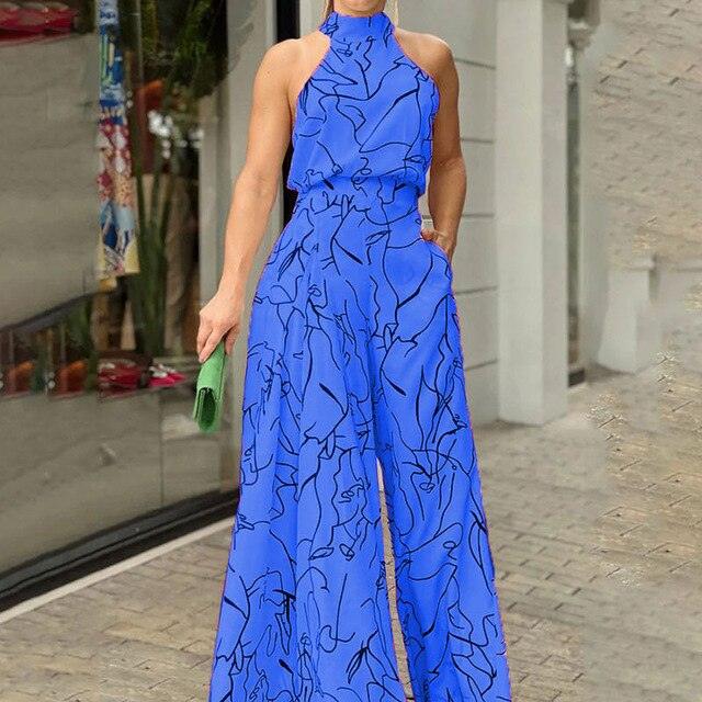 Trendiger Sommer-Overall Tessa mit stilvollem Druck für modebewusste Frauen