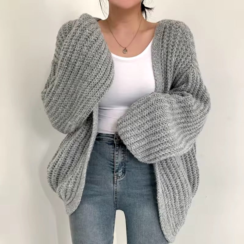 CHRISTA: Extra große Strickjacke