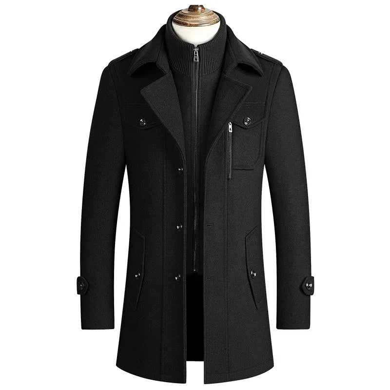Cooler, cozy double winter coat - Rikard