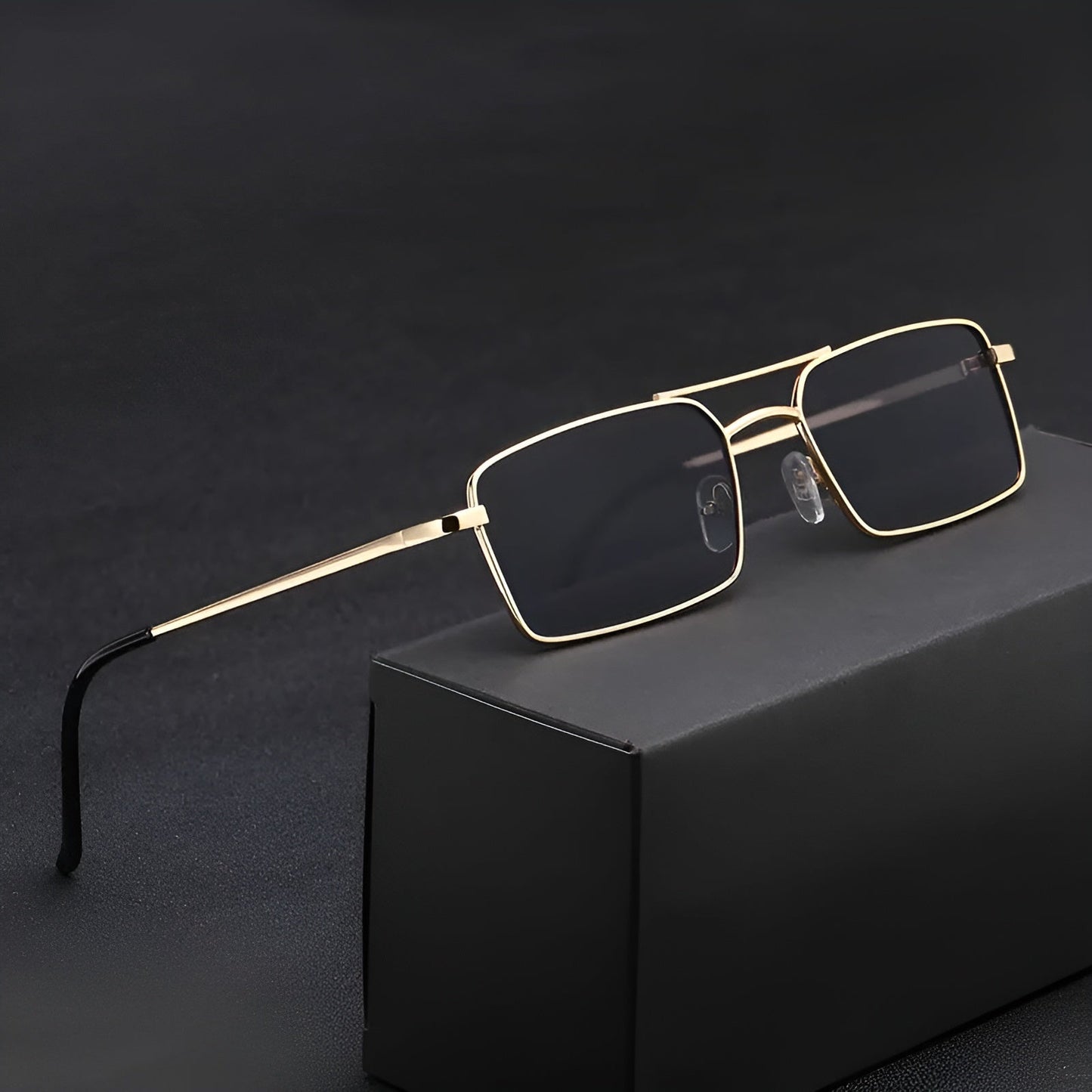 Lunettes De Soleil Roma Urban Design Intemporel Avec Cadre Rectangulaire En Alliage Aluminium Robuste